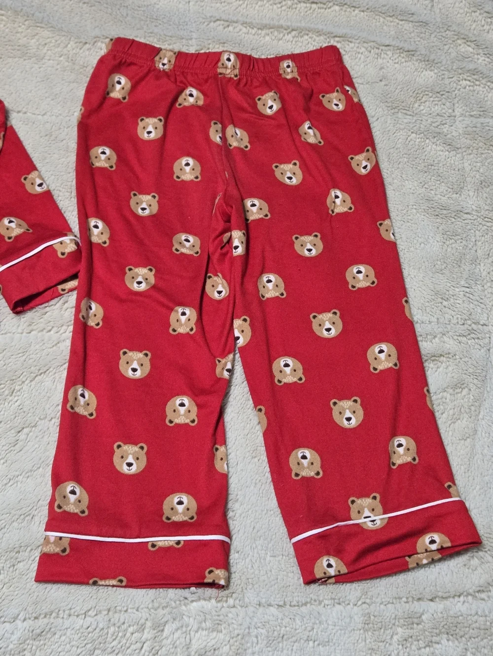 Set of 2 Matching Bear pajama set includes PJ Tops and PJ Bottoms toddler kid 3T